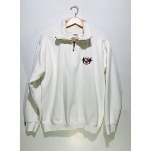 The Disney store hooded sweatshirt VTG USA made embroidered Mickey logo men L